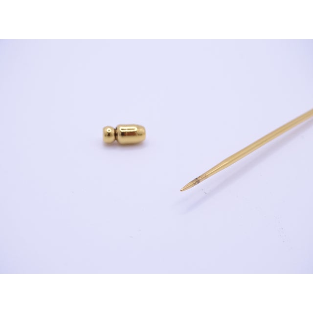 Glass and Gold-Plated Heliconia Leaf Pin from Lalique, France, 1995 For Sale - Image 10 of 18