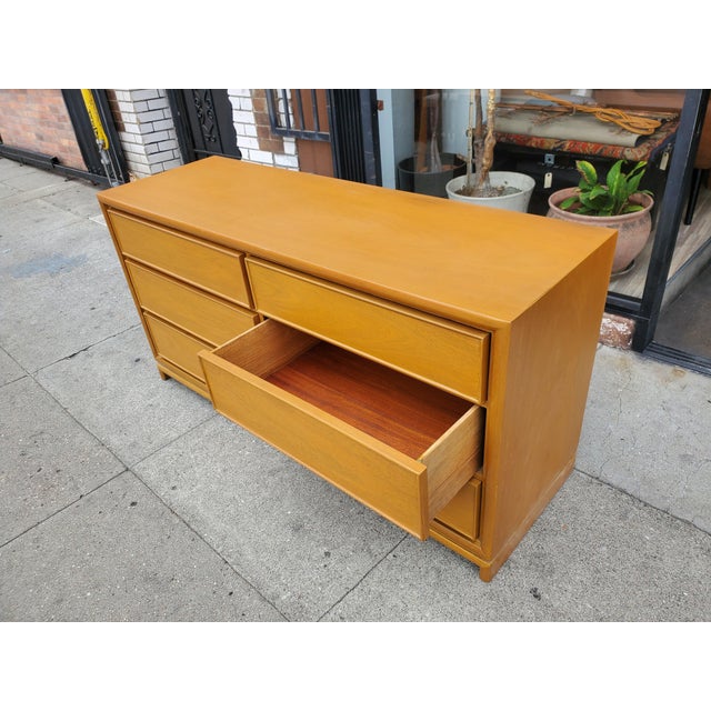 Mid-Century Bleach Mahogany Dresser For Sale - Image 14 of 17