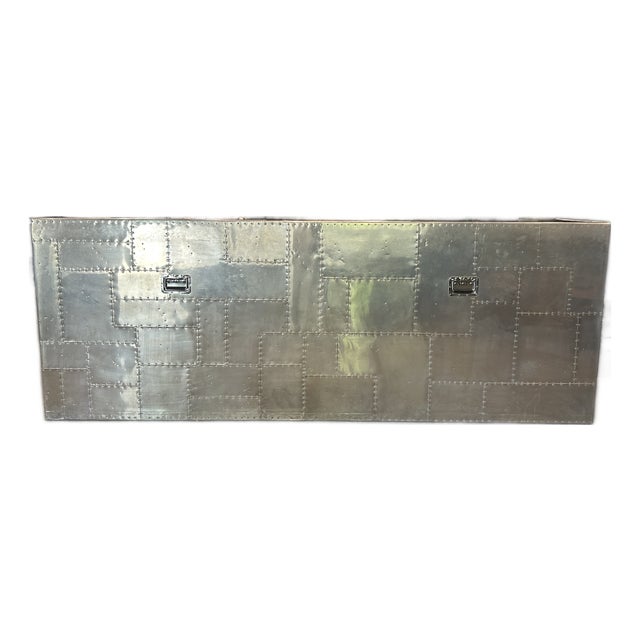 Custom Aviator Metal Reception Desk For Sale