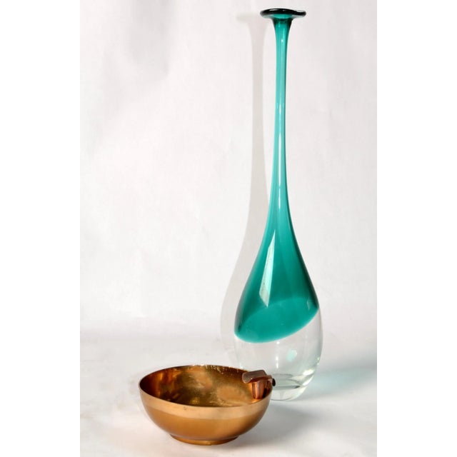 English 1950s Dunhill Gold Plate Brass Cigar Ashtray British Colonial England Collectibles For Sale - Image 3 of 13