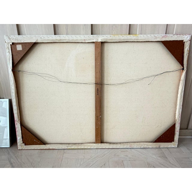 Mid 20th Century Large Format Mid-Century Modern Abstract Oil Painting Progression No 13 by Peabody - 72” For Sale - Image 13 of 14