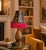 Textile Handcrafted Covington Abelia Garden Embroidered Designer Lamp Shade With Rayon Pink Fringe For Sale - Image 7 of 7