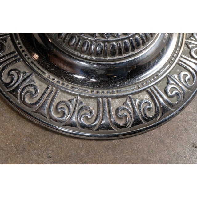Chrome Early 20th Century Art Deco Nickel-Plated Department Store Garment Rack For Sale - Image 8 of 8