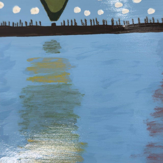 Original Hot Air Balloon Painting on Board For Sale In Tampa - Image 6 of 11