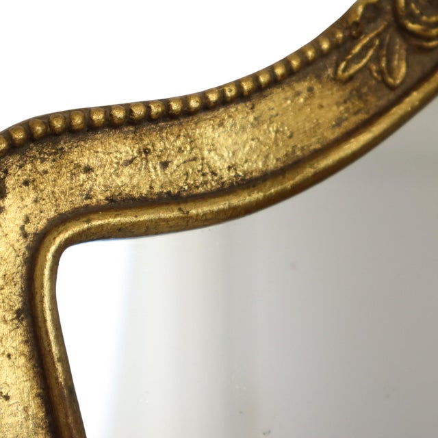 Baroque French Crested Mirror with Gold Leaf Gilt, 1960s For Sale - Image 13 of 18
