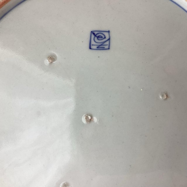 Mid 19th Century Antique Large Kakiemon Style Fuku Mark Japanese Porcelain Platter, 15 3/4" W For Sale - Image 5 of 11
