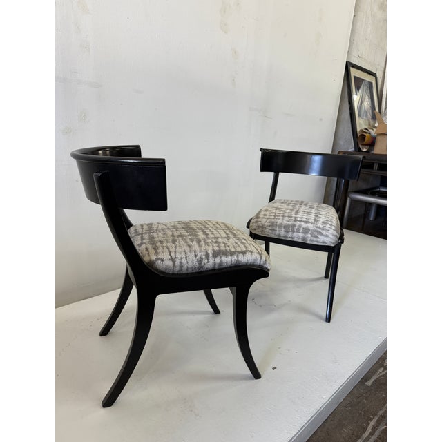 Wood Vintage Pair of Klismos Wood Chairs For Sale - Image 7 of 11