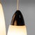 Italian Modern Three-Light Pendant Light in Opaline Glass and Iron, 1970s For Sale - Image 9 of 13