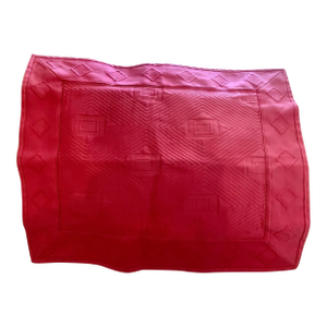 Anichini Produced by Quagliotti Cotton Quilted Modern Matelasse Italian Sham Hot Pink