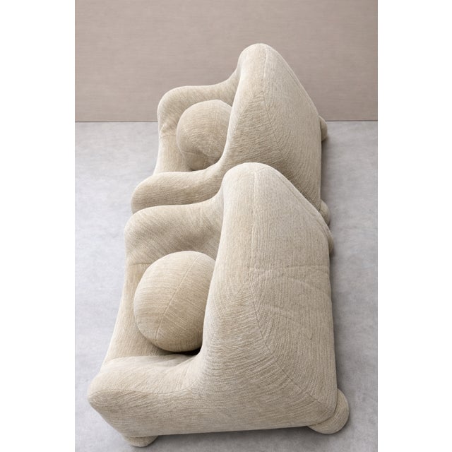 Mid-Century Modern Rare Pair of Gomma Armchairs by De Pas, D'Urbino, Lomazzi for Zanotta For Sale - Image 3 of 8