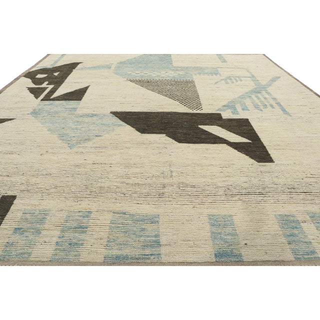 Moroccan Rug With Brutalist Style, 08'02 X 09'07 For Sale - Image 4 of 9