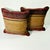 1980s 1980s Vintage Boho Chic Southwestern Ralph Lauren Jewel Tone Cut Striped Chenille Decorative Pillows - A Pair For Sale - Image 5 of 13