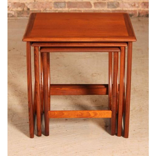 Mid-Century Astro Nesting Tables in Teak from G-Plan, 1960s, Set of 3 For Sale - Image 12 of 13