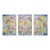 1920 Theater Mountain Construction Modernist Multicolor Fine Art Print Triptych by Paul Klee, 24" X 36" Per Panel For Sale
