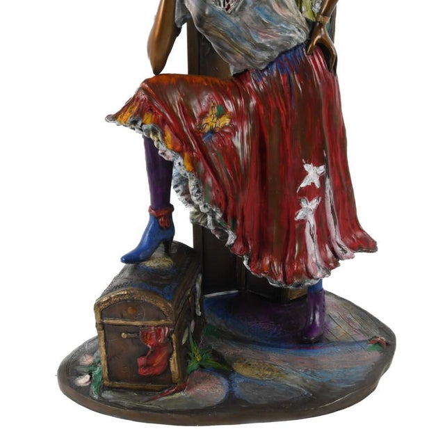 Contemporary Isaac Maimon Limited Edition Bronze Sculpture “Gypsy” 33/150, Signed For Sale - Image 3 of 9
