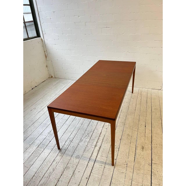 Wood Retractable Dining Table in Teak by Hartmut Lohmeyer for Wilkhahn For Sale - Image 7 of 12