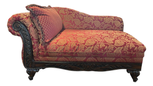 Late 20th Century Traditional Chaise Lounge Sofa