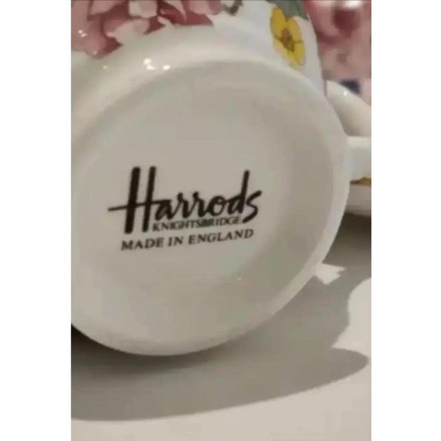 1980s Harrods Knightsbridge Chelsea Garden by Duchess Primrose Pink Tea Set- 36 Pieces For Sale - Image 4 of 7