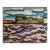 Mid-Century Expressionist Waterfront Landscape Painting, Acrylic on Board For Sale
