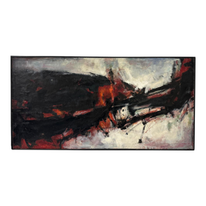 1961 “The Red Planet” Oil on Canvas Painting by William Arthur Lewis