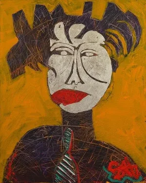 Ragin' Against the Machine. Contemporary Figurative Painting by Sax Berlin