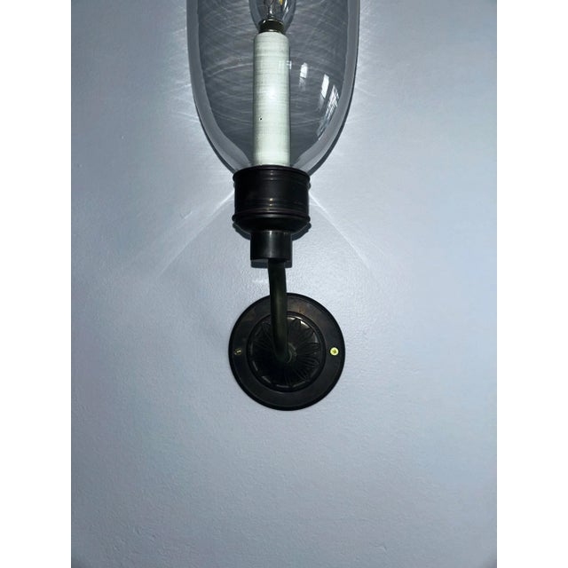 Brass Clandon Storm Wall Lights Vintage Vaughan( Pair ) For Sale - Image 8 of 11