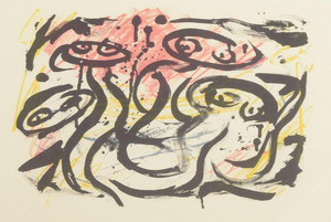 Erik Dietman, Abstract Motif, 1977, Color Lithograph