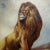 1900 - 1909 Pair of Lions - 19th Century Victorian Oil Painting on Canvas For Sale - Image 5 of 9