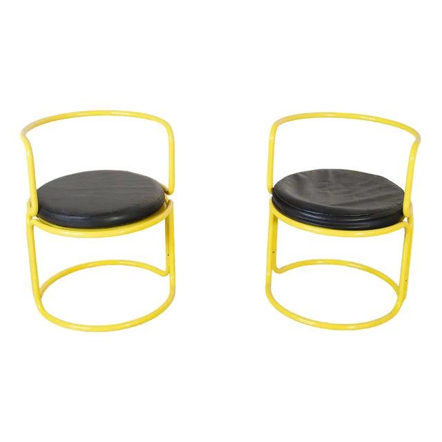 Set of Locus Solar Series Lounge Chairs by Gae Aulenti for Poltronova, Late 1960s For Sale