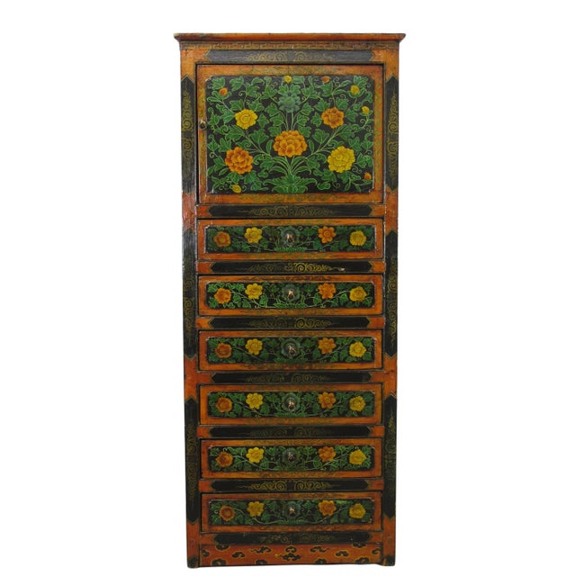 Late 19th Century Tibetan Chest With 6 Drawers For Sale - Image 13 of 13