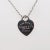 Modern Vintage Return to Tiffany Sterling Silver Heart Tag Pendant & Dog Tag Chain Necklace For Sale - Image 3 of 12