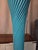 Vintage 1980s Postmodern Twisted Plaster Floor Lamp - Michael Taylor Style - Turquoise For Sale - Image 6 of 9