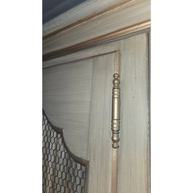 Mid 20th Century French Provincial Triple Armoire Wall Unit by Baker Furniture For Sale - Image 15 of 15