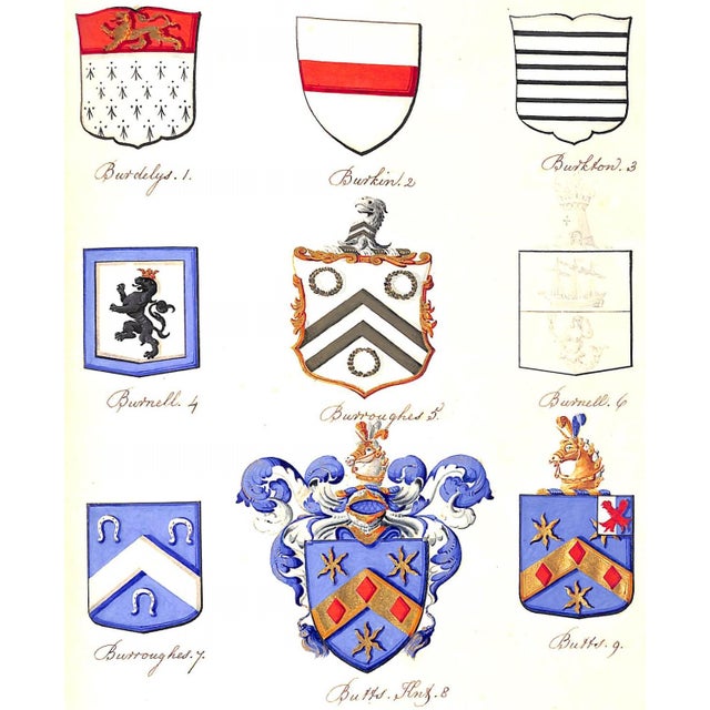 [20] pp. w/ 231 hand-coloured armorial crests 15" x 10"