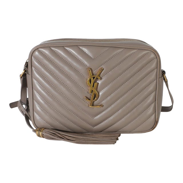 Taupe Matelasse Calfskin Monogram Lou Camera Bag For Sale