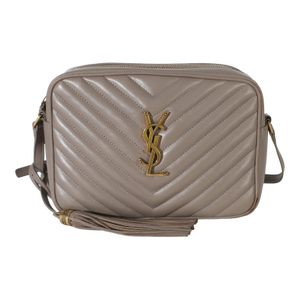 Taupe Matelasse Calfskin Monogram Lou Camera Bag