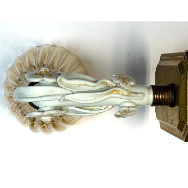 Pair Extraordinary Italian Barovier & Toso Murano Glass Floral Sconces, 1940s For Sale - Image 18 of 18