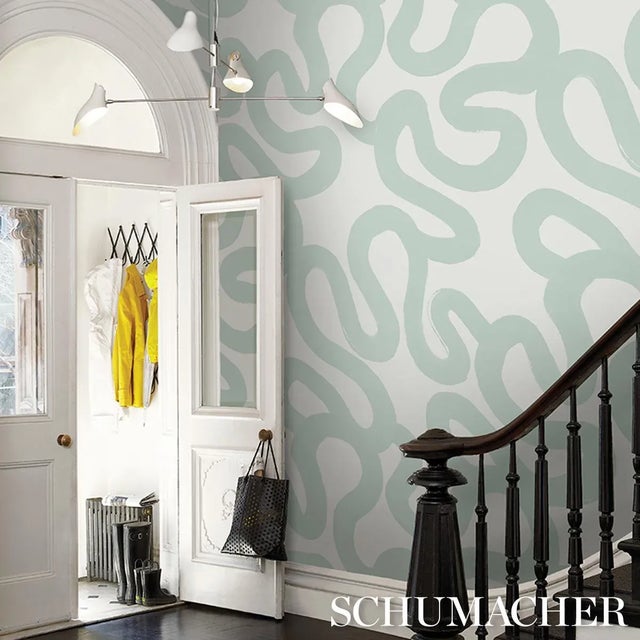 Not Yet Made - Made To Order Schumacher X Hadiya Williams Trace Wallpaper In Ice For Sale - Image 5 of 6