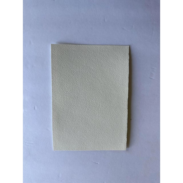 Contemporary Signed Original Watercolor Botanical Painting “Sunshine in Terracotta” For Sale - Image 3 of 3