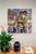 Early 21st Century Honest Convergence by Jon Wassom | Mixed Media on Panel of two men embracing For Sale - Image 5 of 5