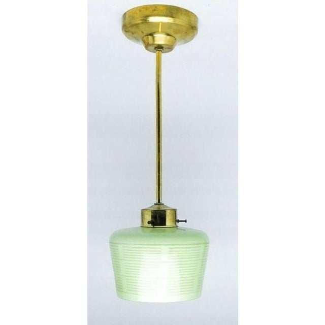 Mid-Century Glass Pendant Lamp, 1950s For Sale - Image 9 of 14