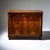 Biedermeier chest of drawers with three drawers and rounded corners. The piece is veneered in walnut and has been hand-...