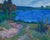 Impressionist River Oil Painting, Ukrainian Art, 1970s 81-100 For Sale