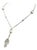 Diamond South Sea Pearl Drop Necklace 14k White Gold Certified For Sale