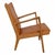 Hans Wegner AP-16 lounge chair with a frame of oak and upholstery of cognac anilin leather. The chair is from the 1980s...