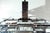 Vintage Abstract Italian Glass & Chrome Chandelier For Sale - Image 4 of 10