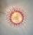 Light Pink Murano Style Chandelier Ceiling Light Original Palmette, Pink Glasses For Sale - Image 8 of 9