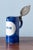 Spongeware Blue Pewter-Mounted Beer Stein from Brussels Faience, 1800s For Sale - Image 5 of 10