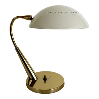 Mid Century Maurizio Tempestini, Laurel Brass Desk Lamp, Articulated For Sale
