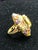 Bochic “Orient” Vintage Amethyst, Lemon Quartz & Citrine Ring - 18K Gold & Silver For Sale - Image 11 of 14